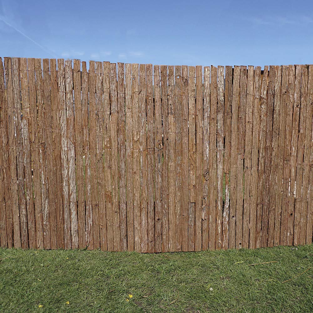 Bark Natural Garden Fence/Privacy Bark Fence Screen (3, 1.5)