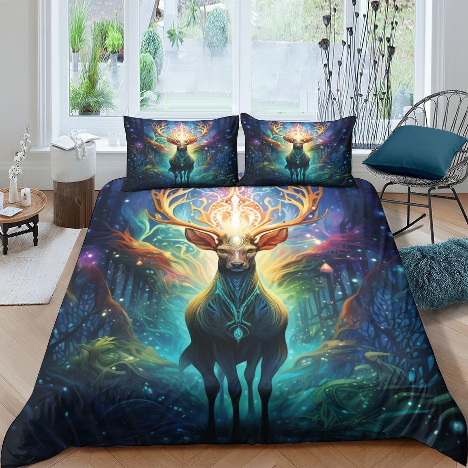 Stampato in 3D Pronipote tibetano Copertina Stampata Microfibra Disegnata Biancheria Da Letto Morbido Easy Care Con 2 Federe,Double（200x200cm）, Per Adolescenti E Adulti