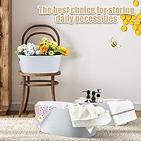 Vista 7 de 4 cubos de hielo de metal galvanizado de 4 galones para fiestas, recipientes grandes de lata para bebidas, cerveza, vino, champán, cóctel, enfriador