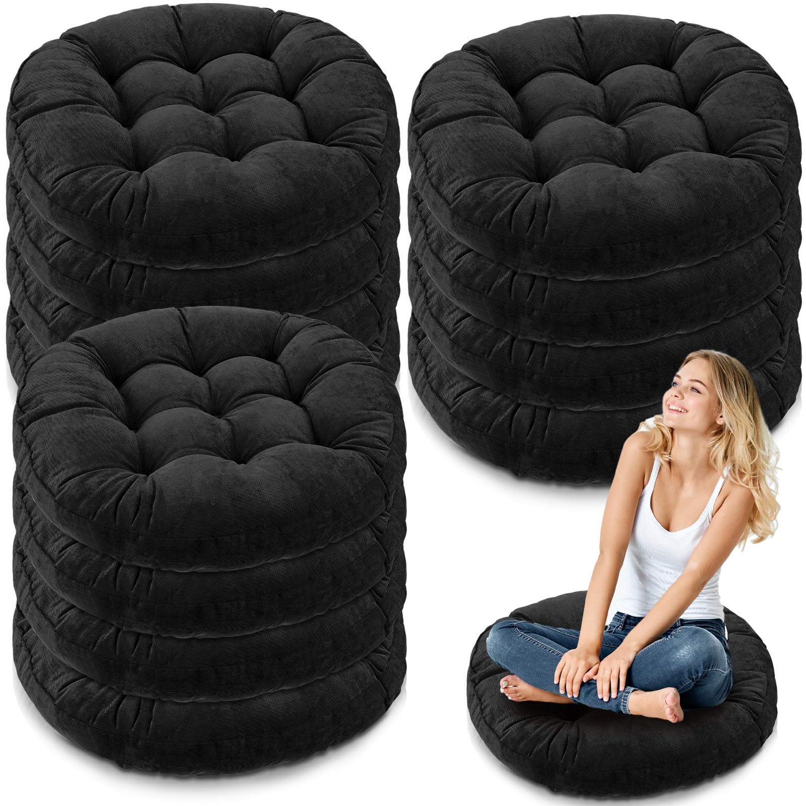 Amazon.com: Jerify 12 Pcs Round Floor Pillows Cushions 22 x