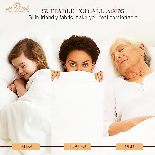 Miniatura 9 de Bluemoon Homes - Juego de sábanas de 4 piezas de lujo de 1000 hilos con acabado italiano 100% algodón egipcio, se adapta a colchones de hasta 18