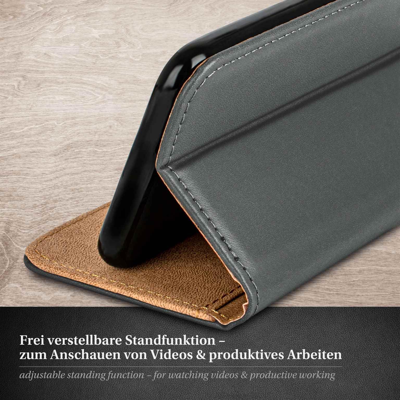 moex Set di Protection a 360 Gradi Premium Compatibile con Samsung Galaxy S20 / S20 5G | Tutela telefonica Totale [Sacchetto + Foglio] Protezione su Entrambi i Lati, Grigio Scuro