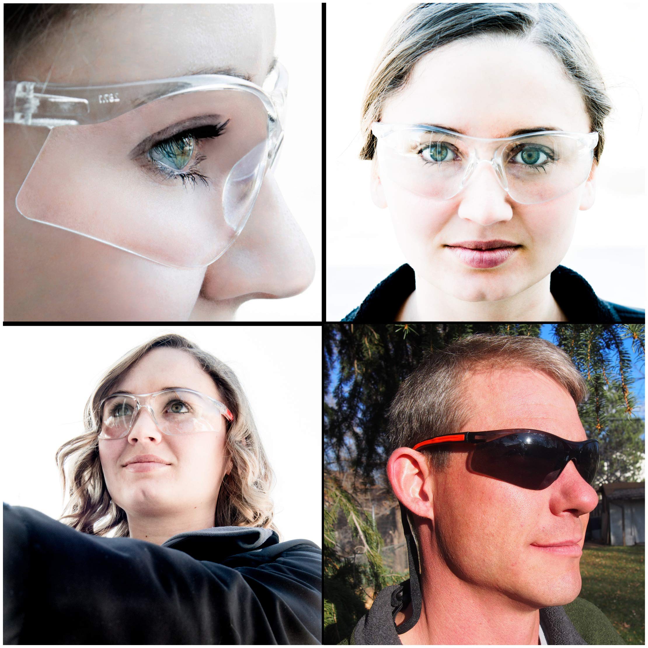 Gafas de seguridad transparentes