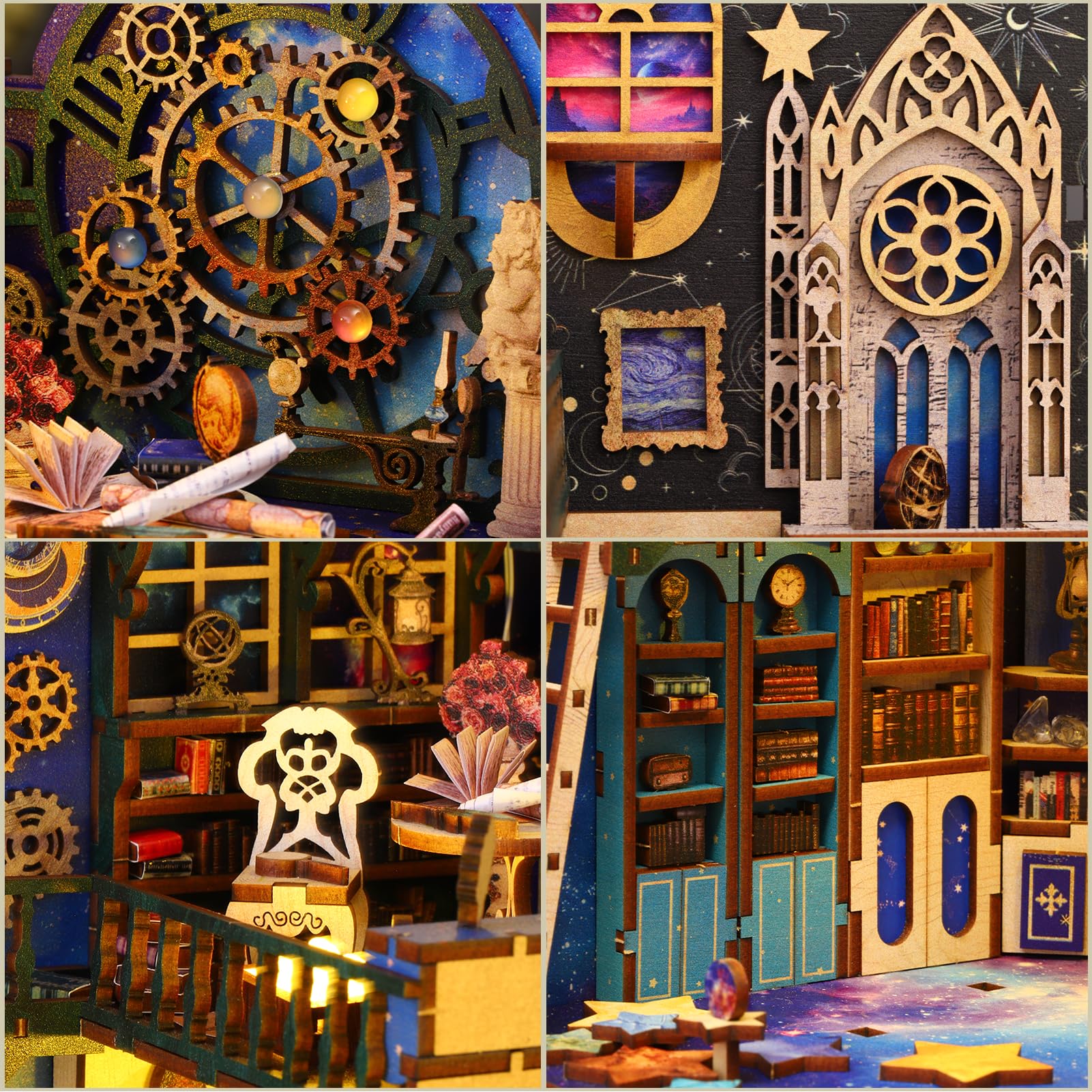 Snapklik.com : Plustopoy Book Nook Kit DIY Miniature House Magic ...