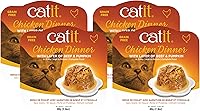 Vista 16 de Catit Cena de pollo con carne de res y calabaza - Alimento húmedo hidratante y saludable para gatos de todas las edades