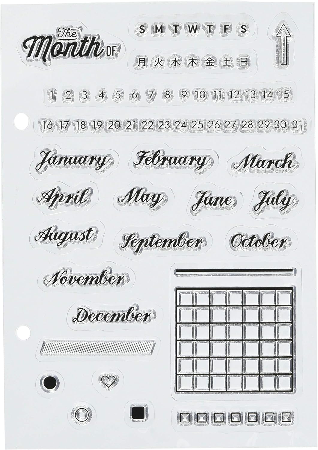 Kodomo Kao 0980-016 Clear Stamp Sheet T Man of
