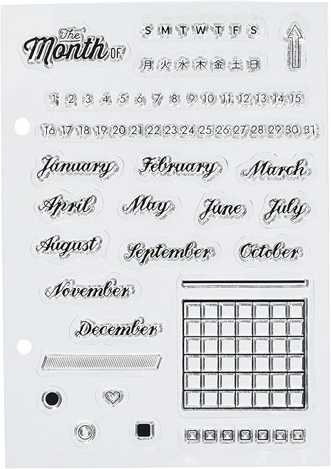 Amazon こどものかお クリアスタンプシートt マンスオブ 0980 016 文房具 オフィス用品 文房具 オフィス用品