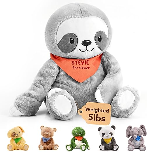 Calming Weighted Stuffed Animal for Stress Relief