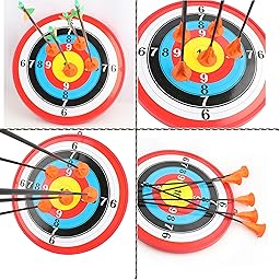 Poearcus Flecha de Tiro con Arco con Ventosa de 29 Pulgadas Flecha de práctica de Tiro con Pluma Flecha de Seguridad para Principiantes 6/12 Piezas