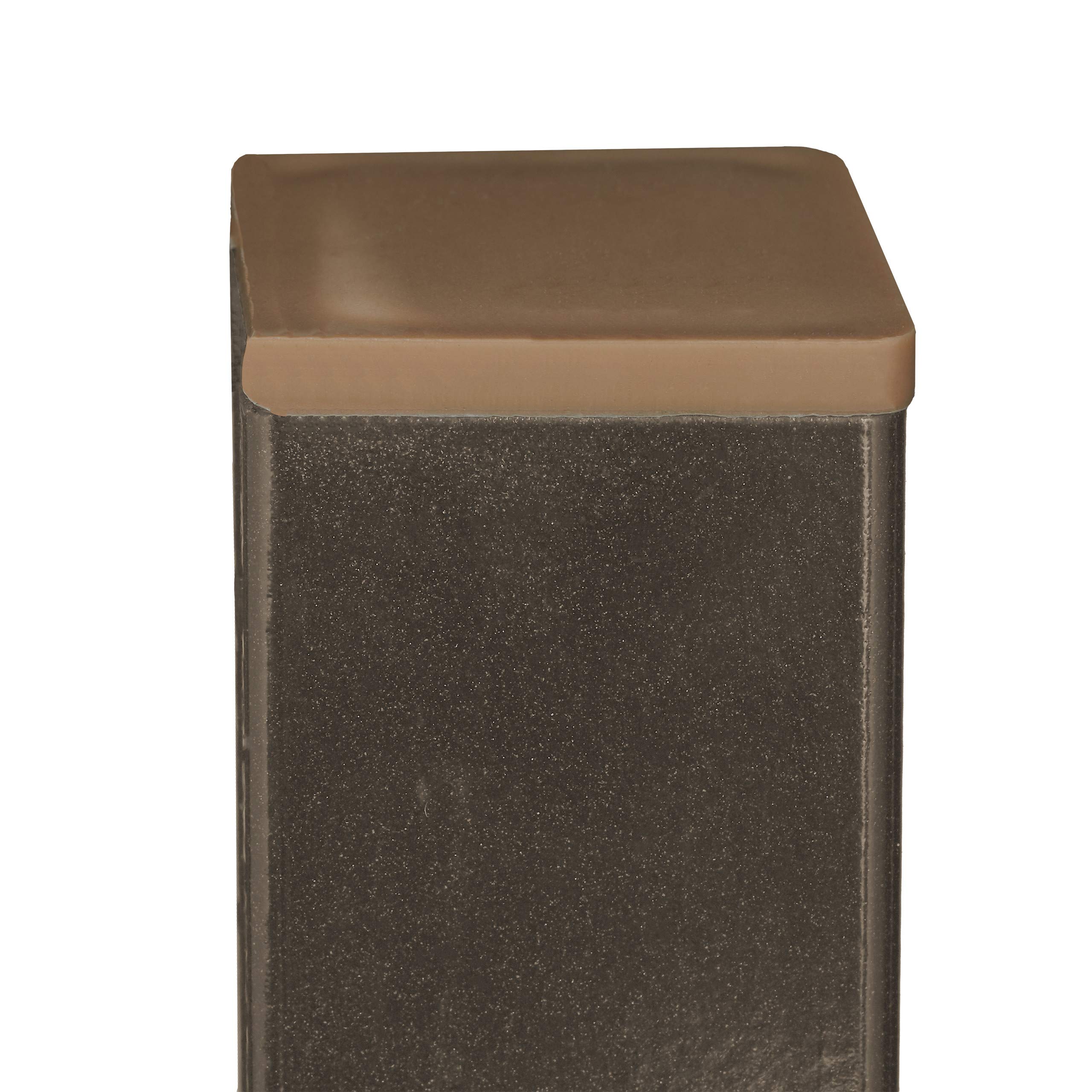 Relaxdays Porte-Tuyau d’arrosage avec Robinet, 2 adaptateurs 1/2" Inclus, Acier, Colonne d’Eau, 107,5 cm de Haut, Brun