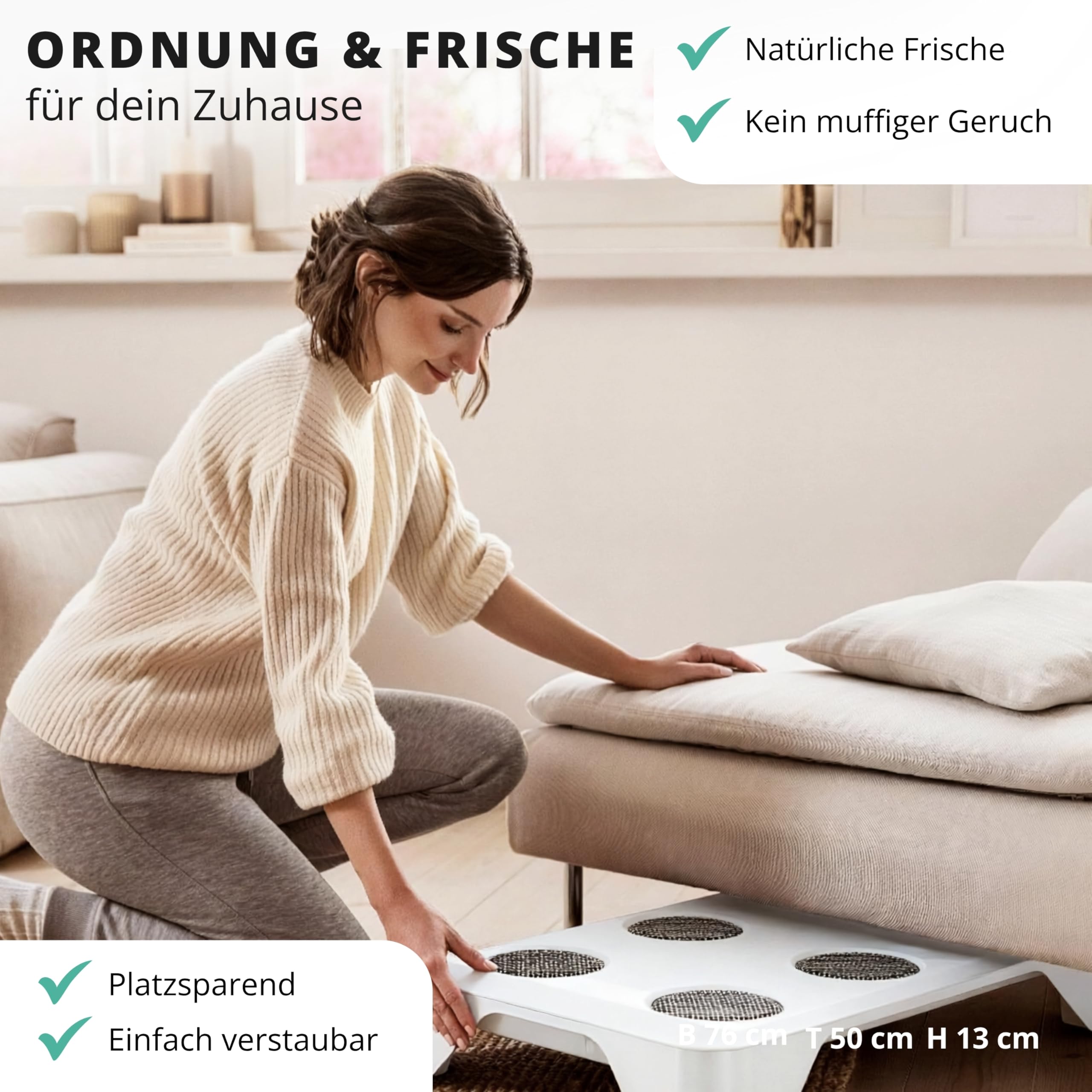 HEYDRY® SWAN White Bundle – Wäscheständer + Luftzirkulations-Trockner (kein Heizgerät) im Set – schneller Wäsche trocknen ohne Trockner, leise & energieeffizient, schonend
