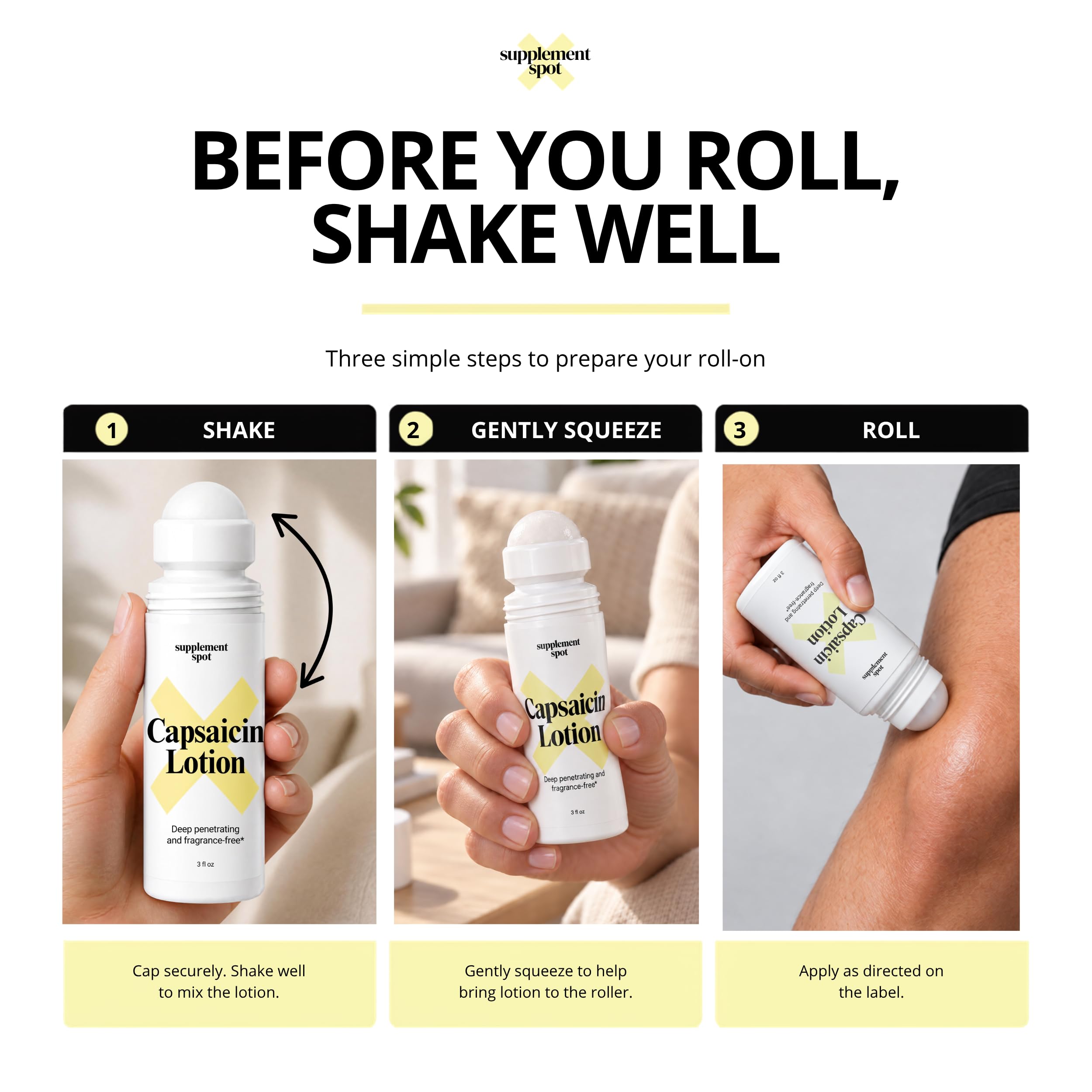 Capsaicin Lotion – Roll On Cream for Muscles & Joints — Amazon image 4