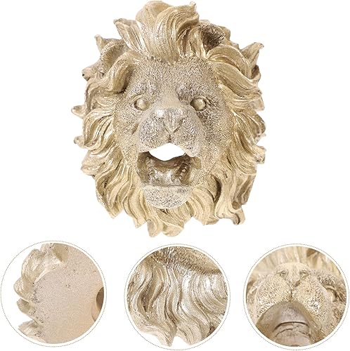 Miniatura 9 de YARNOW Pulverizador de piscina Fuente de rociador de piscina, 1 unids Fuente de fuente de estanque de cabeza de león, boquilla de cabeza de león,