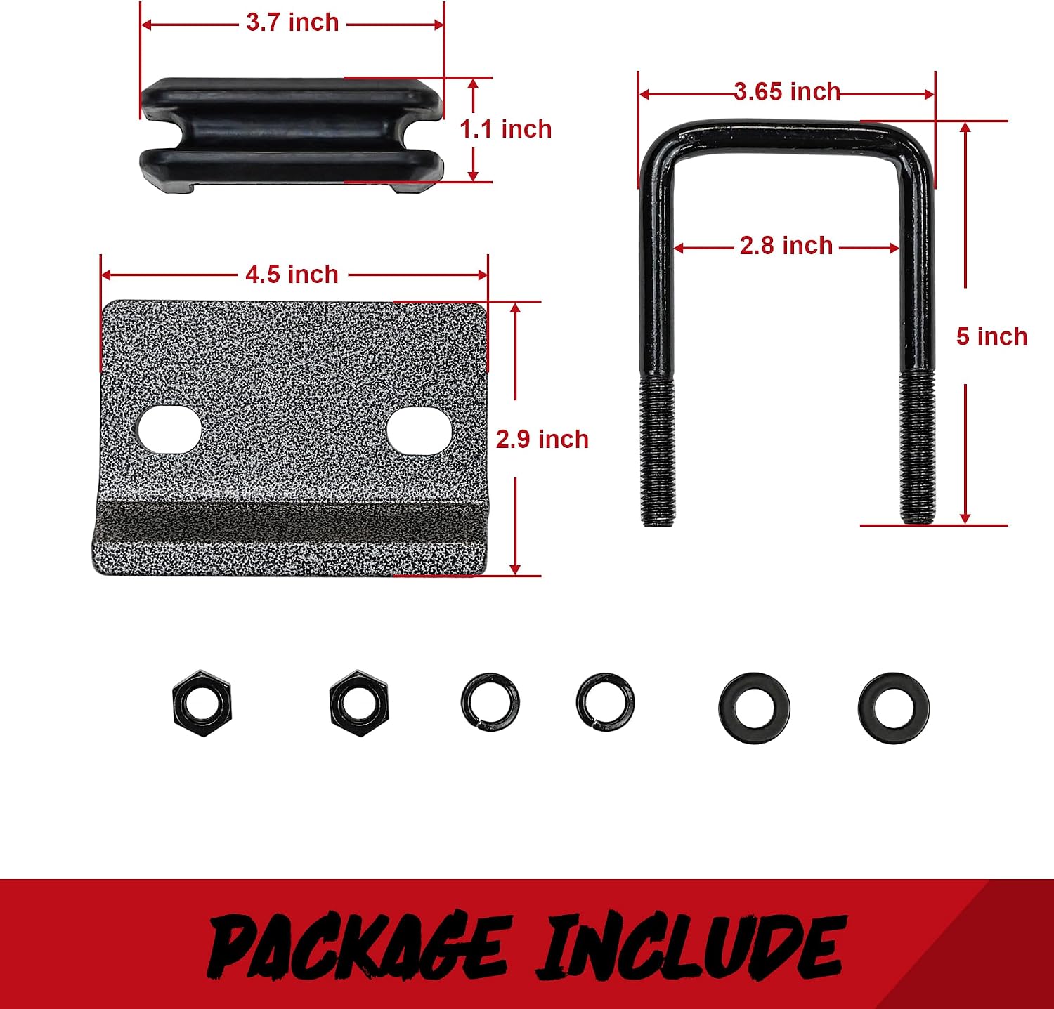 DBXB-RV Hitch Tightener Anti-Rattle Clamp for 2'' to 2.5'' Trailer Hitches, Heavy Duty Trailer Hitch Stabilizer to Reduce Movement & Noise. Anti-Rust Coating Protective. Textured Black Powder Coated.
