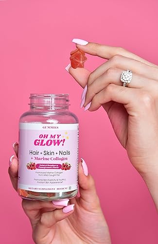 Miniatura 5 de Cabello, piel y uñas + colágeno marino, sin gluten, gomitas sin OMG, granada de frambuesa