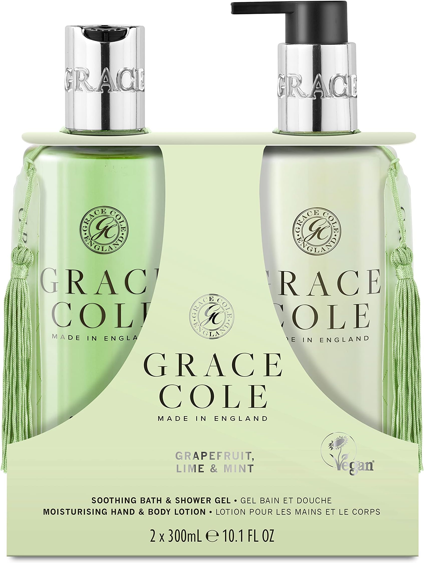 Grace Cole Grapefruit, Lime & Mint Body Care Set 2 x 300ml