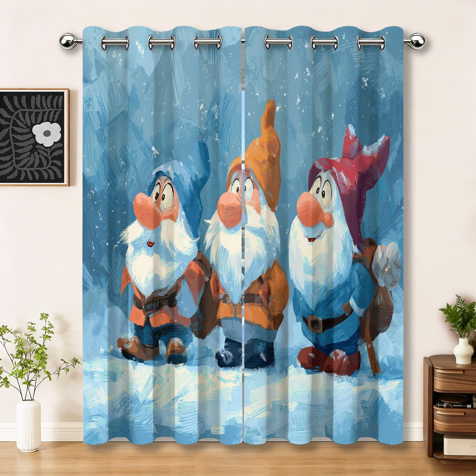 Cortinas opacas blancas 46x54 juego de 2 texturizadas para dormitorio