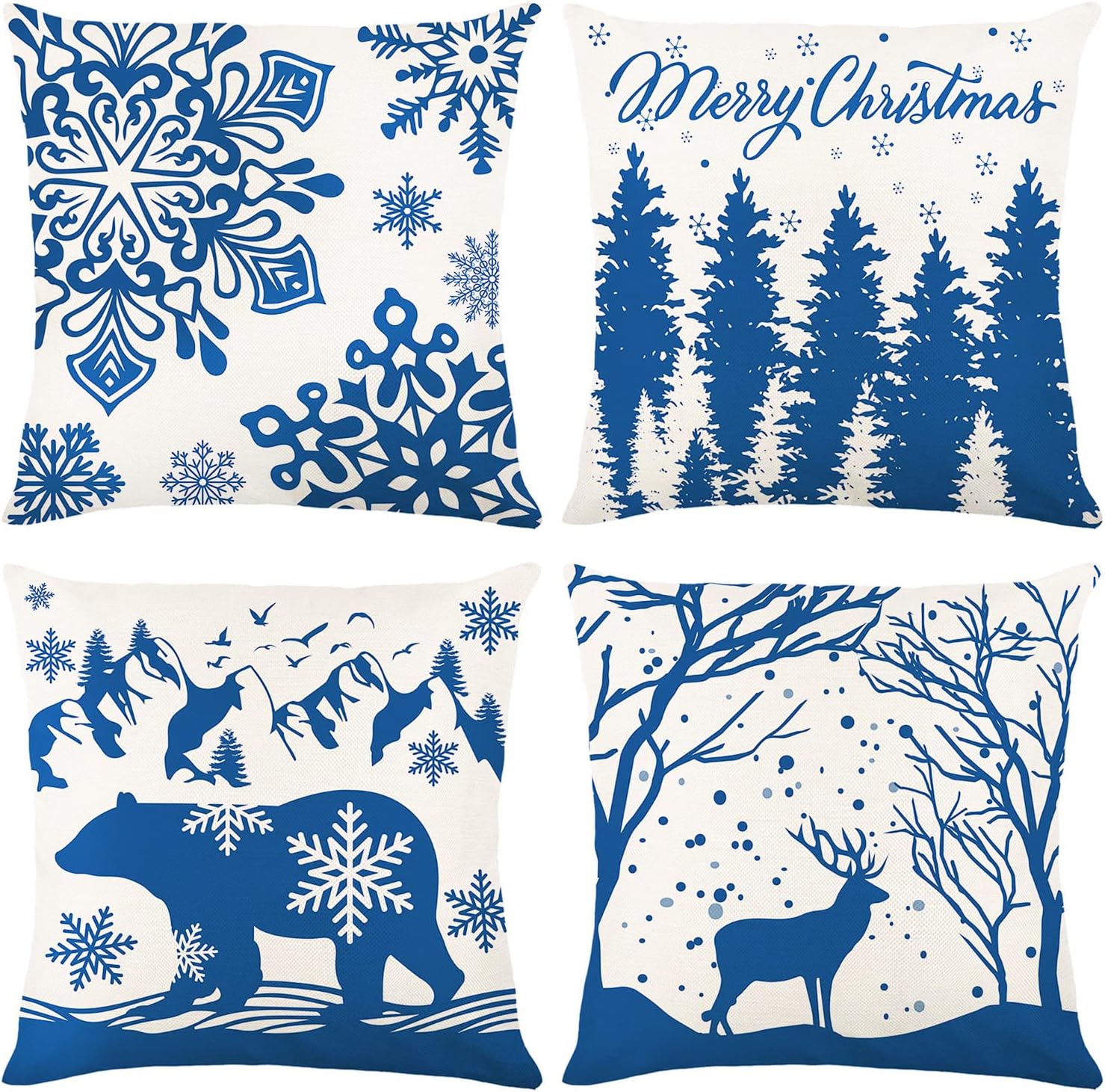 CJWLKJ Christmas Throw Pillow Covers for Christmas Decorations,18x18