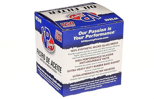 Miniatura 5 de VP Racing Filtro de aceite premium de 20,000 millas de alta síntesis, VP2840, Compatible con GeoChevrolet Prizm, Scion, Suzuki y Toyota