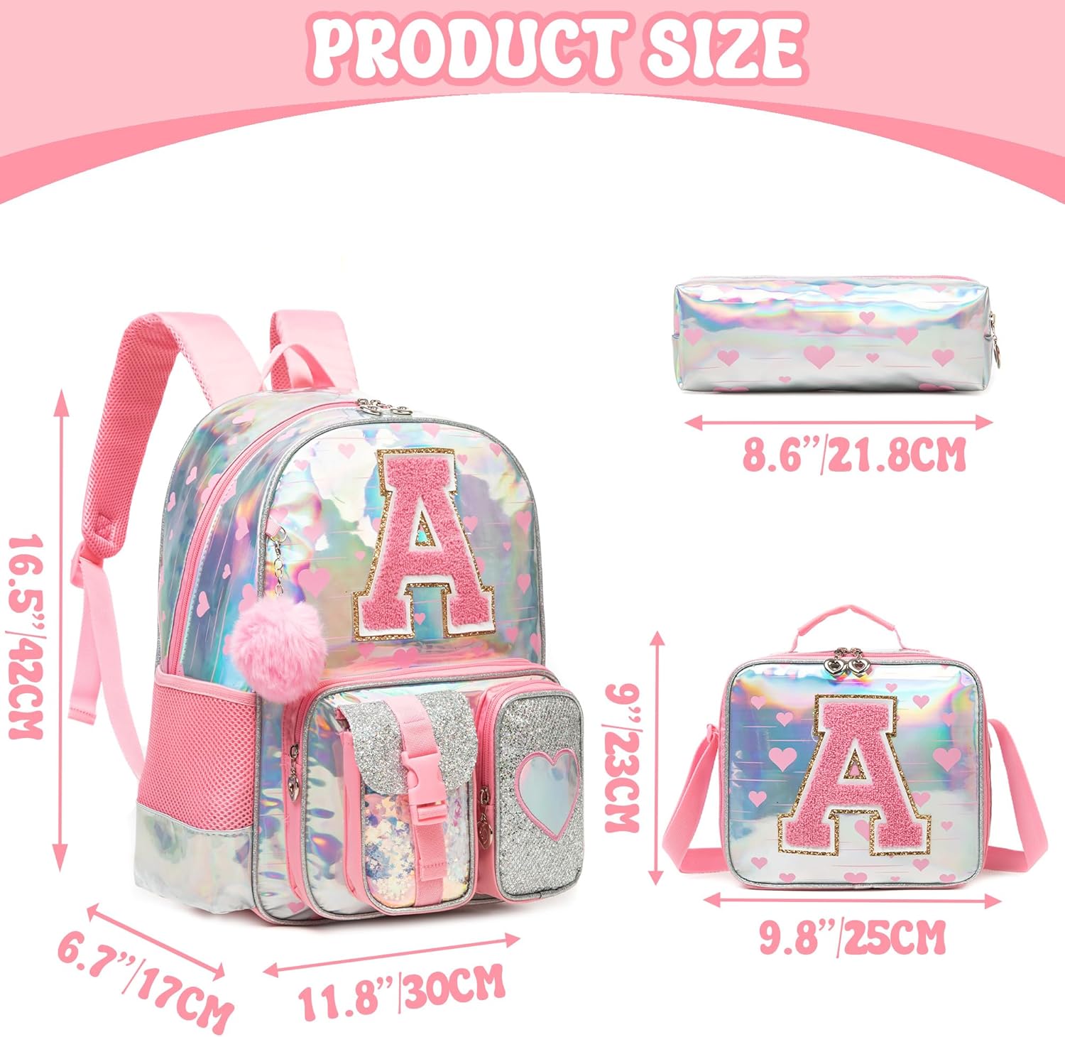 Cute Backpacks for Girls School Backpack for Kids Backpacks for Elementary Primary School Bags for Girls Bookbags,Pink - Image 2