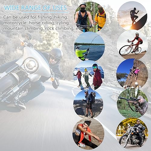 Miniatura 7 de 4 Pcs Balaclava Face Ski Mask Full Face Cover Hood Shiesty Masks for Men Women