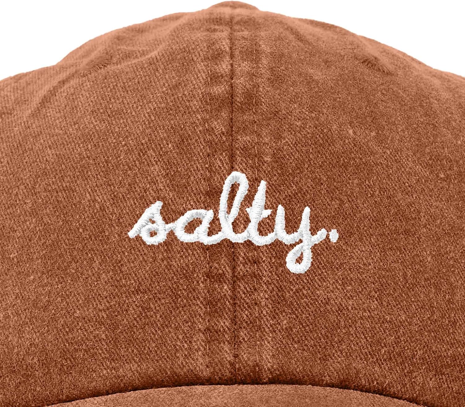 DALIX Salty Embroidered Cotton Beach Baseball Cap Adjustable Dad Hat Womens
