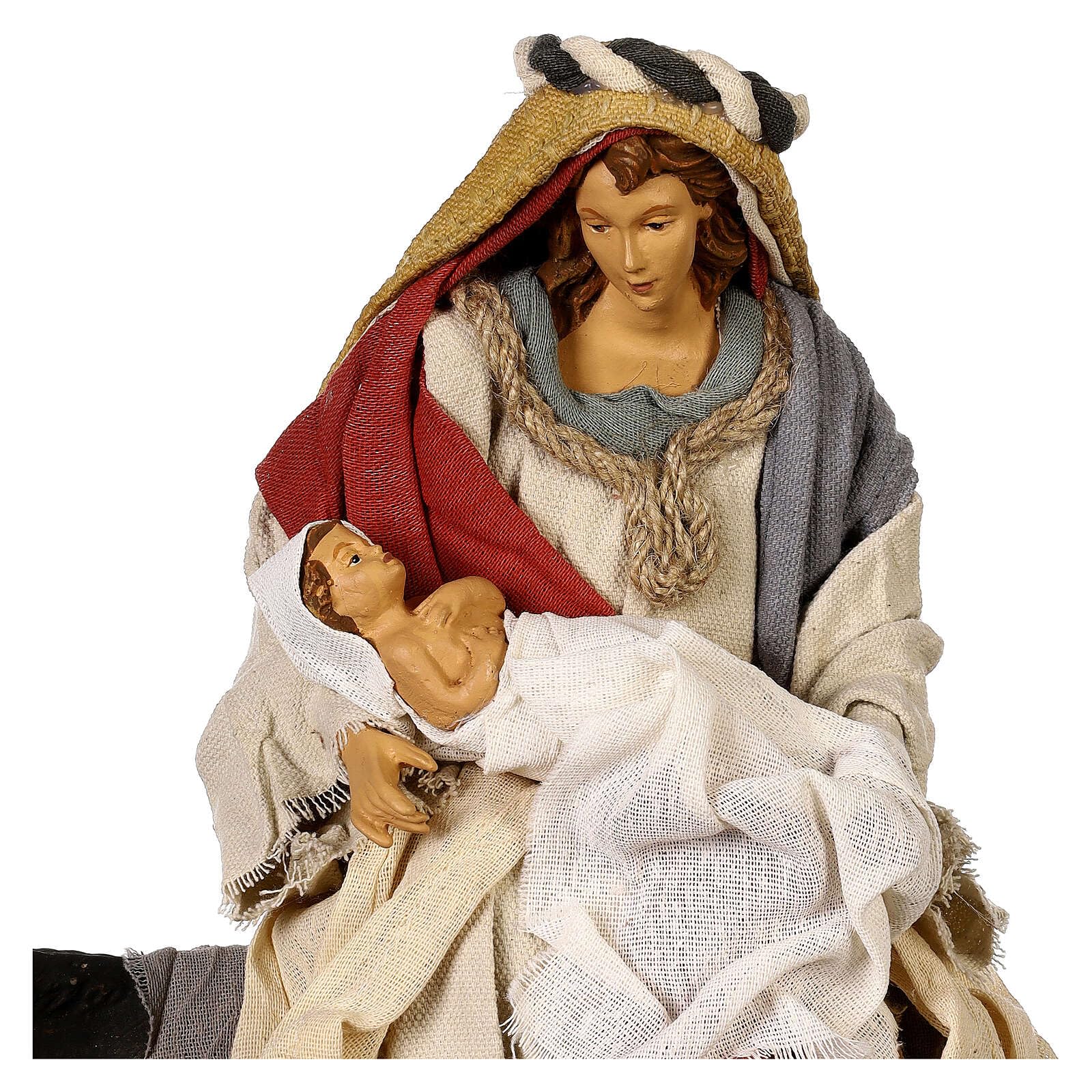 Flight into Egypt of 30 cm, Hope Nativity Scene