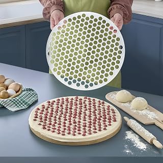 Promosyonca GMantı Kalıbı, 40 cm, 199 Gözlü, Beyaz Plastik, El Yapımı Mantı Hazırlama İçin