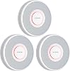 X-Sense Smart Smoke Alarm for Home with English Voice Alerts and 17 Locations, Wi-Fi Smoke Alarm Requires SBS50 Base Station, Wireless Interlinked Fire Alarm, XS0B-MR, 3-Pack