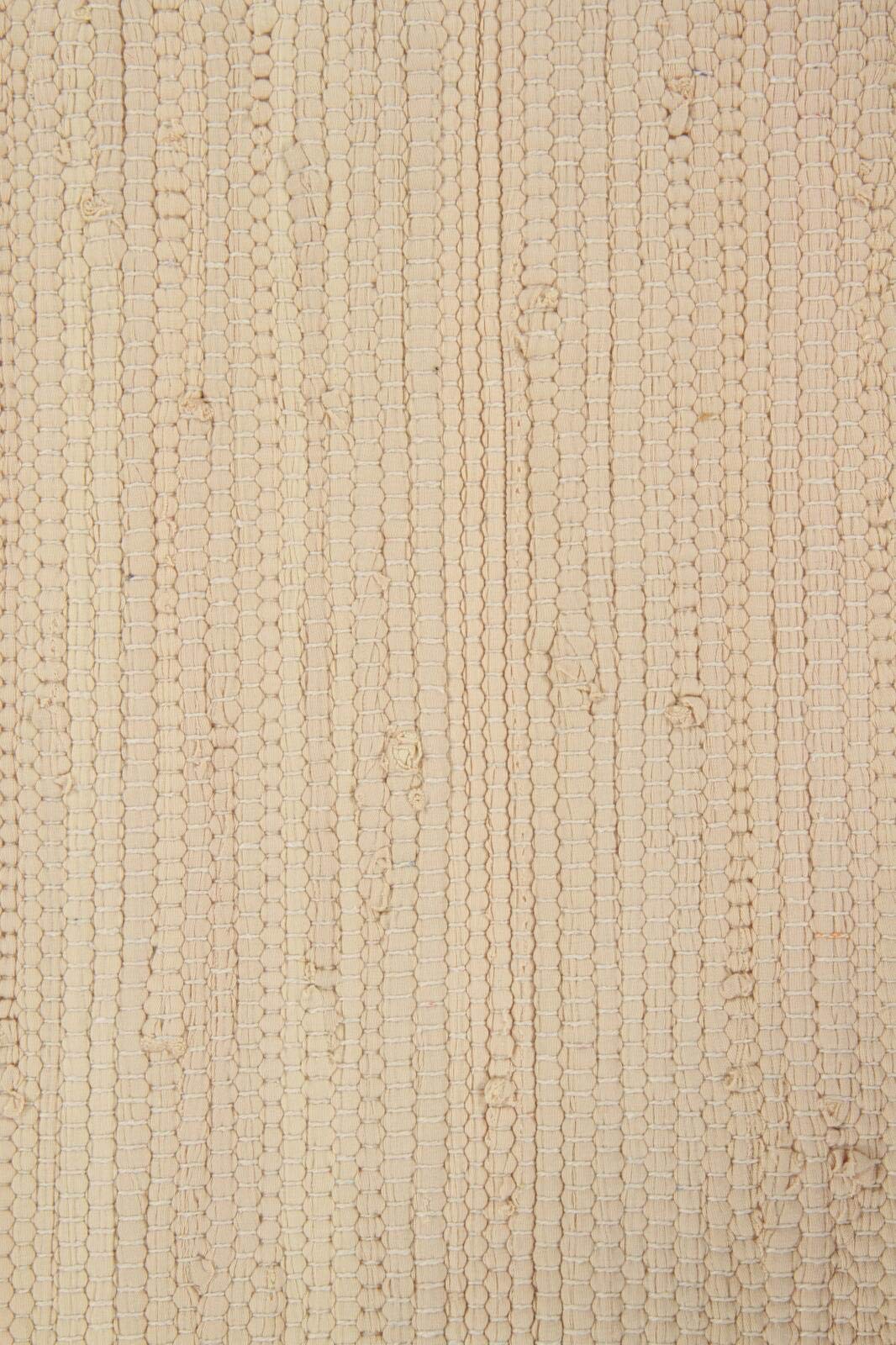 ABC Italia Italia Fleckerlteppich Läufer Reine Baumwolle 30C In Waschmaschine Waschbar , Elfenbein, 60 x 200 cm
