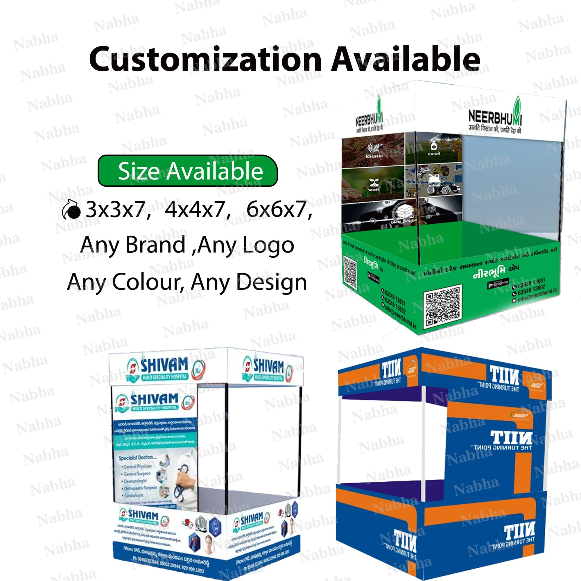 Nabha Your Text Design Custom Logo Canopy Branding Tent for Marketing (6x6x7 ft) - Image 6 thumbnail