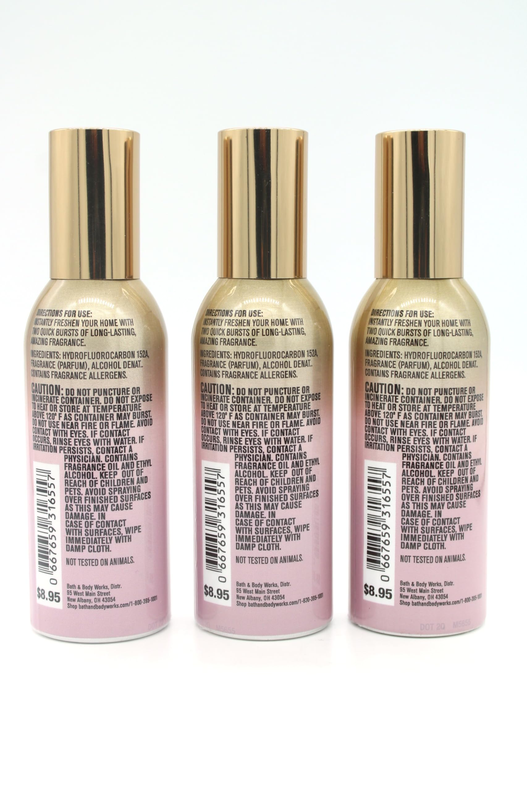 Champagne Toast, Bath and Body, Concentrated Room Spray, 1.5 oz each, 3 pack