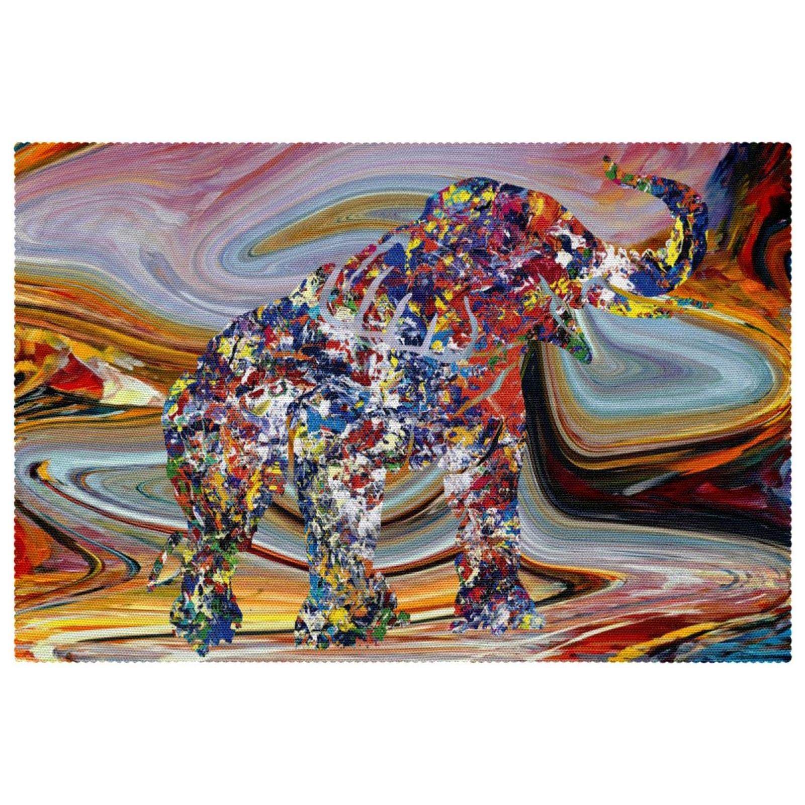Sets de table éléphant antidérapants et résistants à la chaleur de 45cm