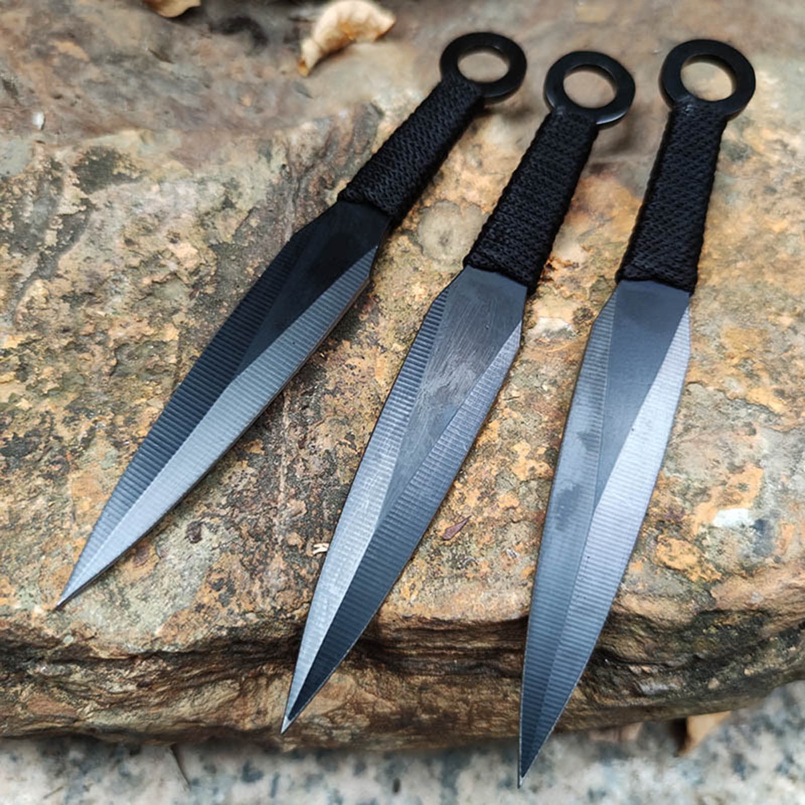 6.8 Inch 3 Pcs Stainless Steel Fixed Blade Knives Training Set