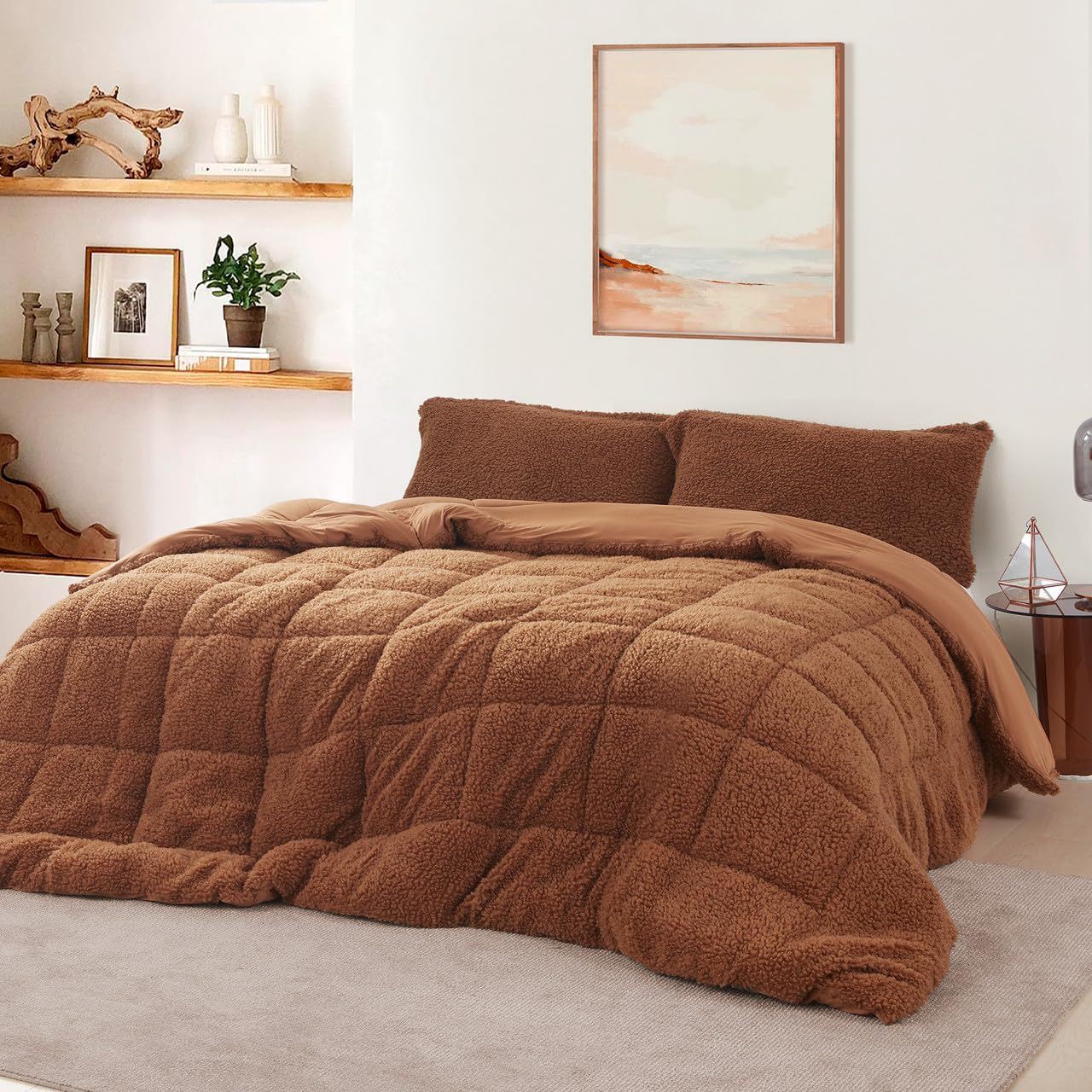 Byourbed Cotton Candy - Coma Inducer® Oversized King Comforter - Root Beer