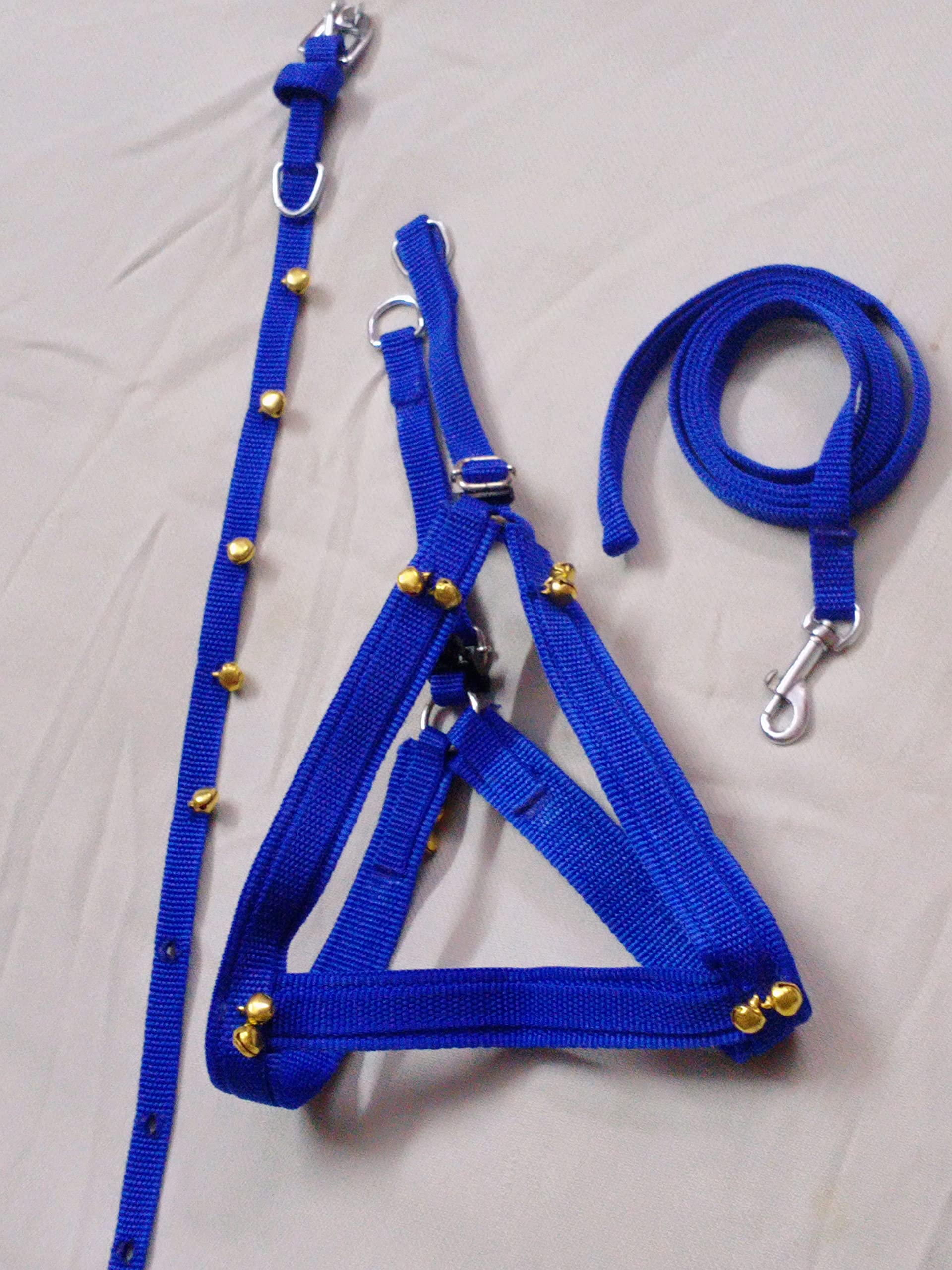 Senapati X-Small Blue Belt Harness with Coller Full of Ghungroo for Sweet Small Puppy (B0B6Q8ZQ69) Amazon Price History, Amazon Price Tracker
