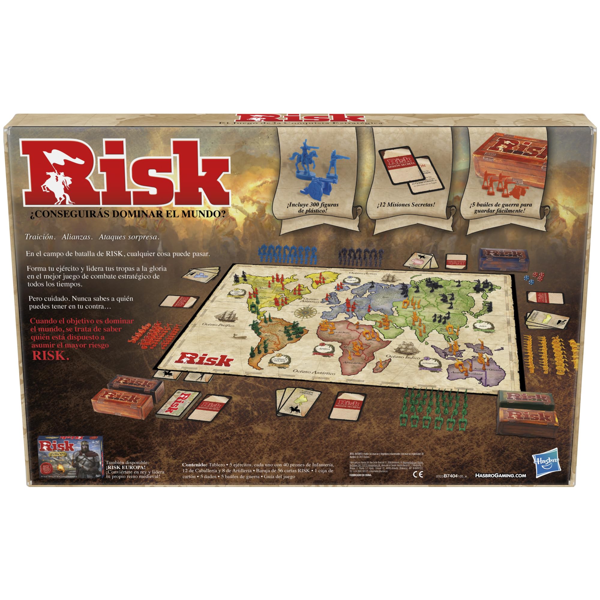Hasbro Jeu - risques - Version Anglaise