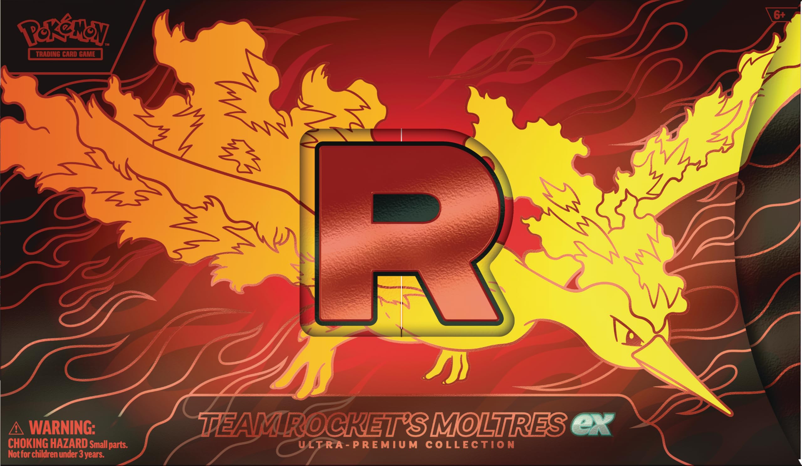 Amazon.com: Pokémon TCG: Team Rocket's Moltres ex Ultra-Premium Collection  : Toys & Games