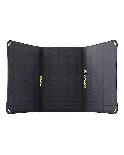 Goal Zero Nomad 20, Foldable Monocrystalline 20 Watt Solar Panel with 8mm + USB Port, Portable Solar Panel Charger. Lightweight 18-22V 20W Solar Panel Charger with Adjustable Kickstand