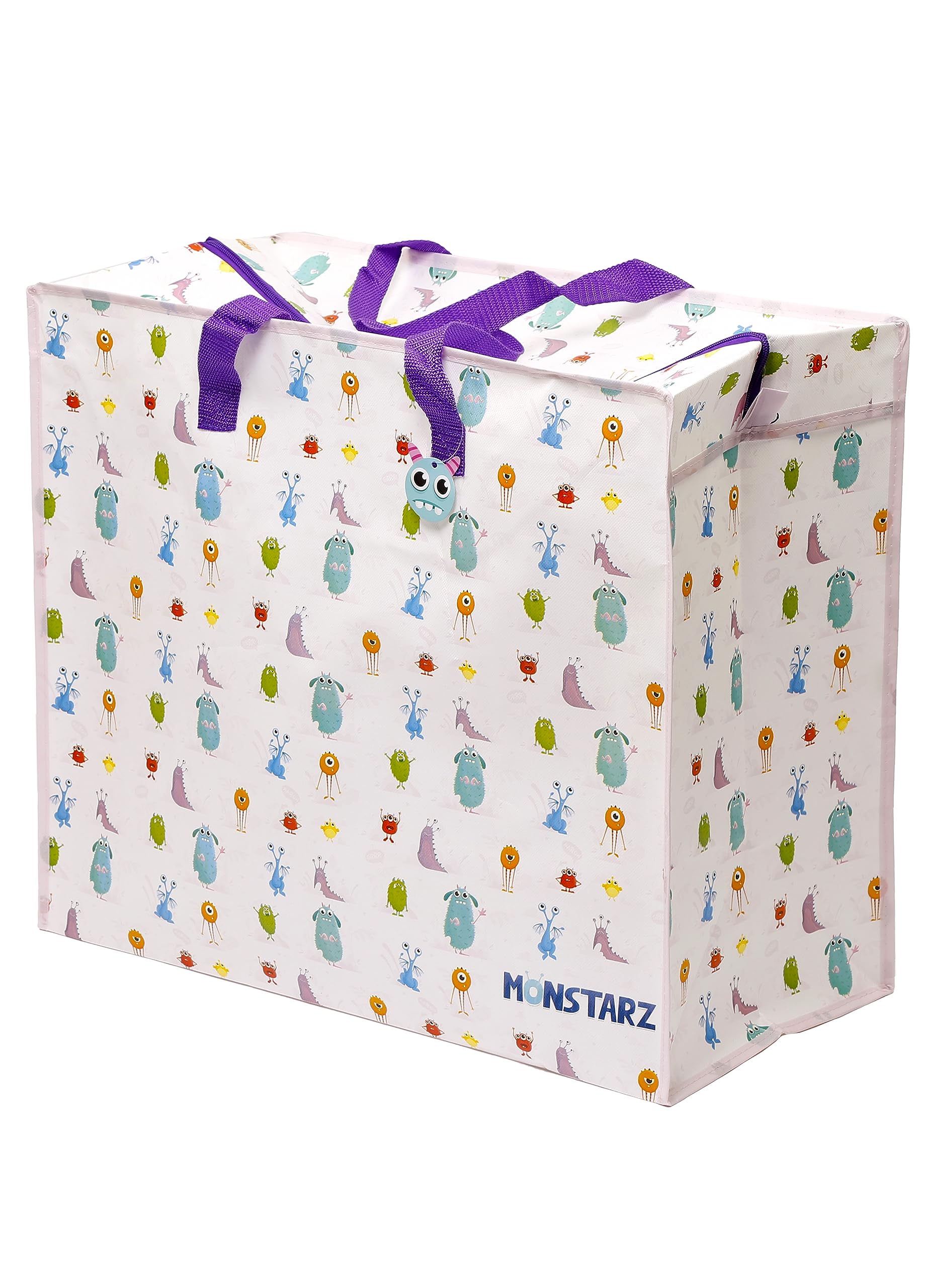 Puckator Men's Multicolour Monstarz Monster Zip Up Laundry Storage Bags - Washing Basket - Large Storage Bags - Laundry Basket - Room Accessories For - Laundry Storage - Big Bags - Clothes Bin - Laundry Bins