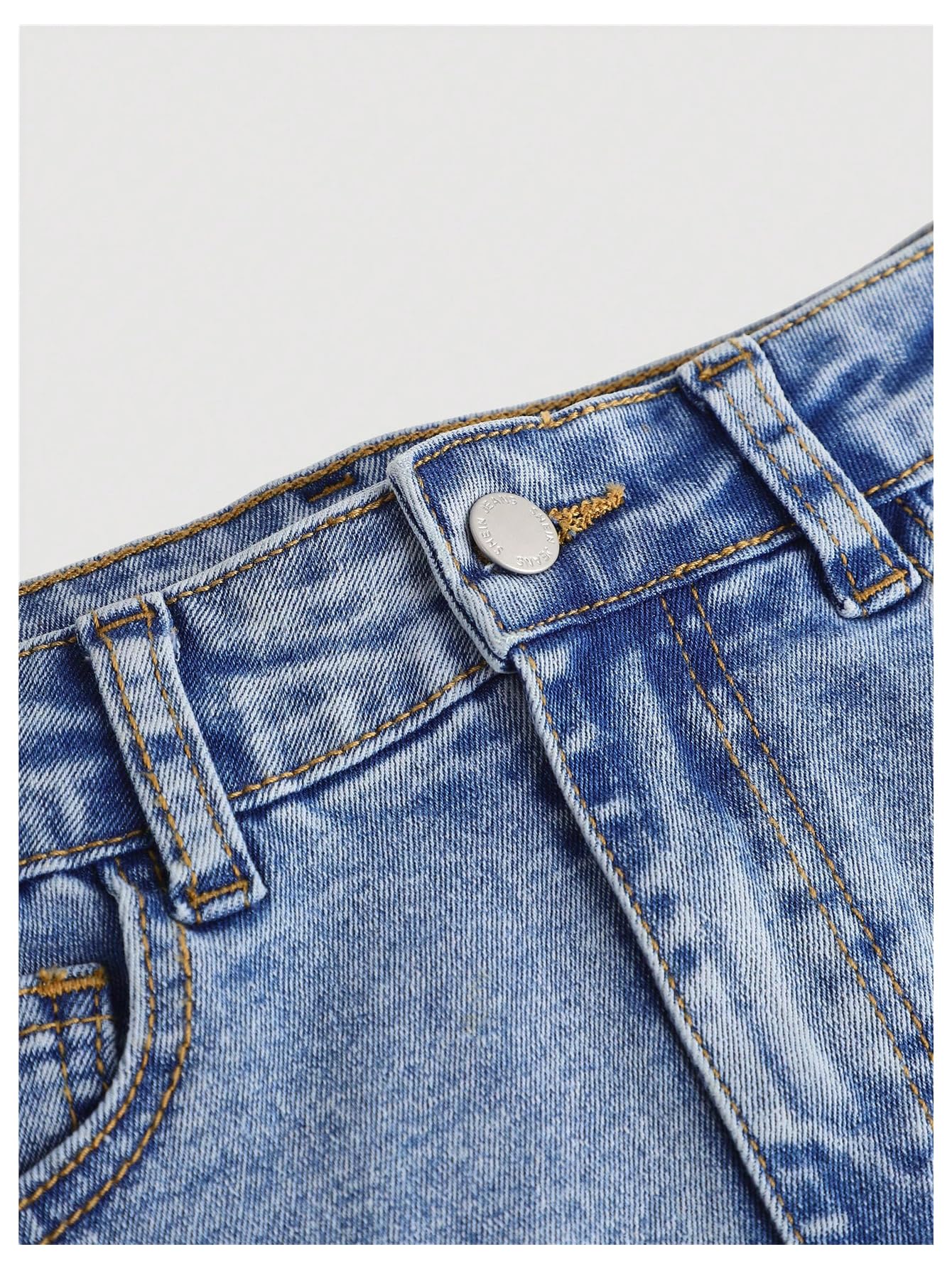 Floerns Minigonna di jeans a matita dritta Y2k con fiocco carino da ragazza