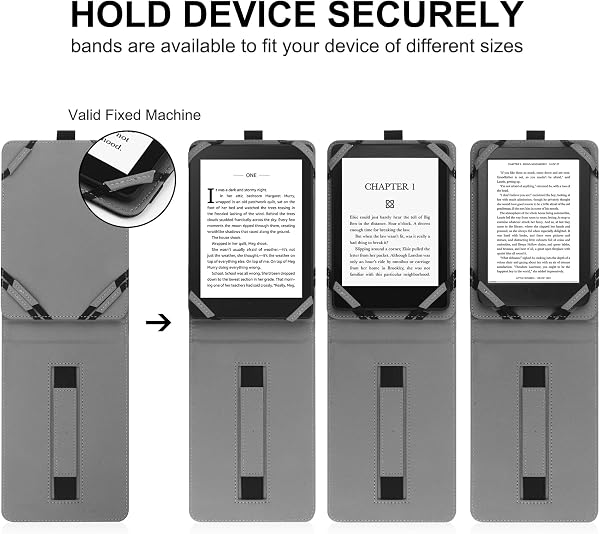 VOVIPO Universal Case for 6" 6.8" 7" Kindle Paperwhite/colorsoft eReaders,Stand Cover with Strap Compatible with Kindle/Kobo/Tolino/Pocketbook/Sony 6-6.8-7 Inch ebook readers-Constellation - 5