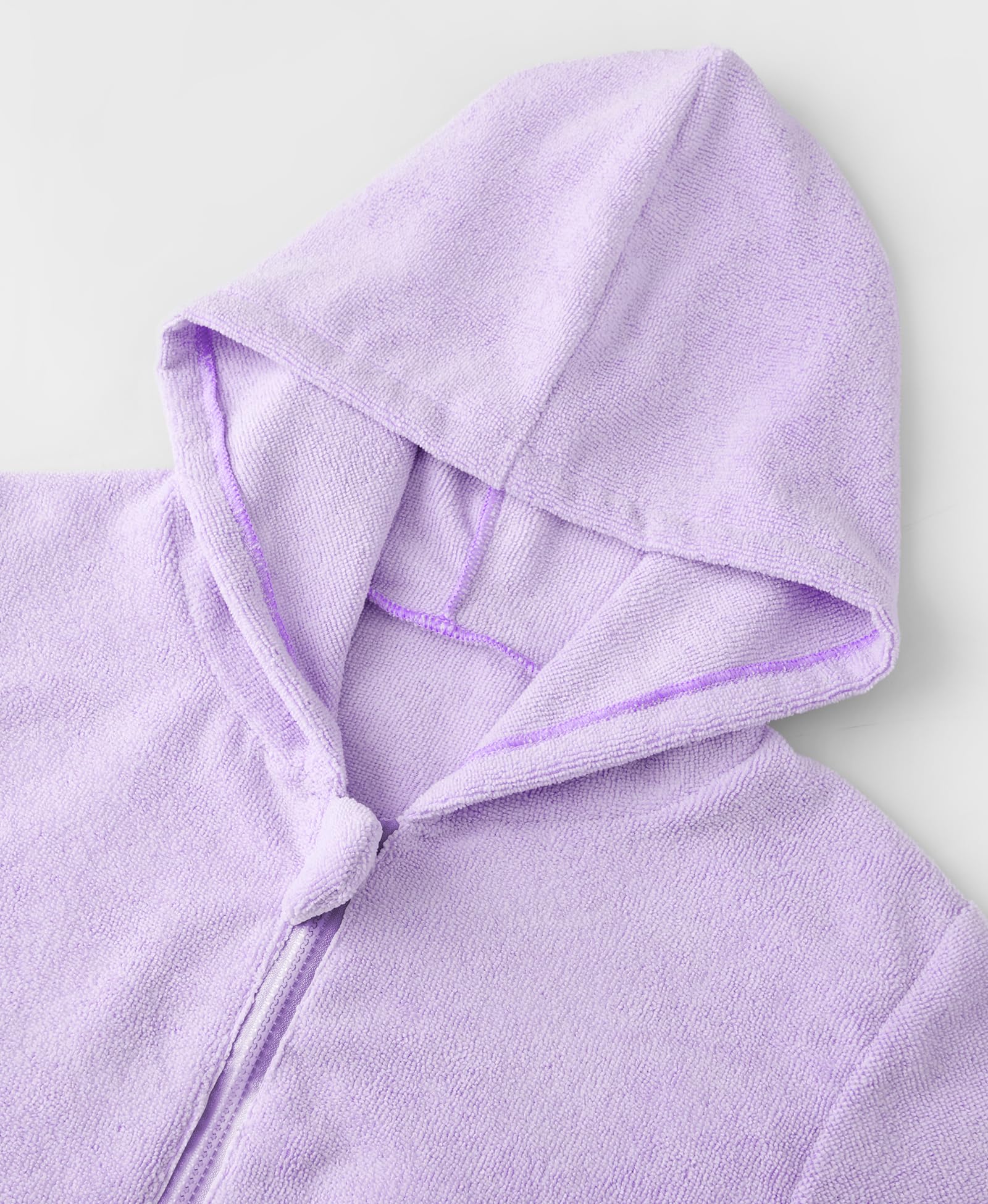 MissShorthair Kapuzenhandtuch für Kinder, Reißverschluss, Strandtuch, Bademantel, Bademantel, Bademantel, Bademantel, Bademantel, Bademantel, Poncho