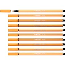 Stabilo Pen 68 – Pennarello Premium – Confezione da 10 – Papaya