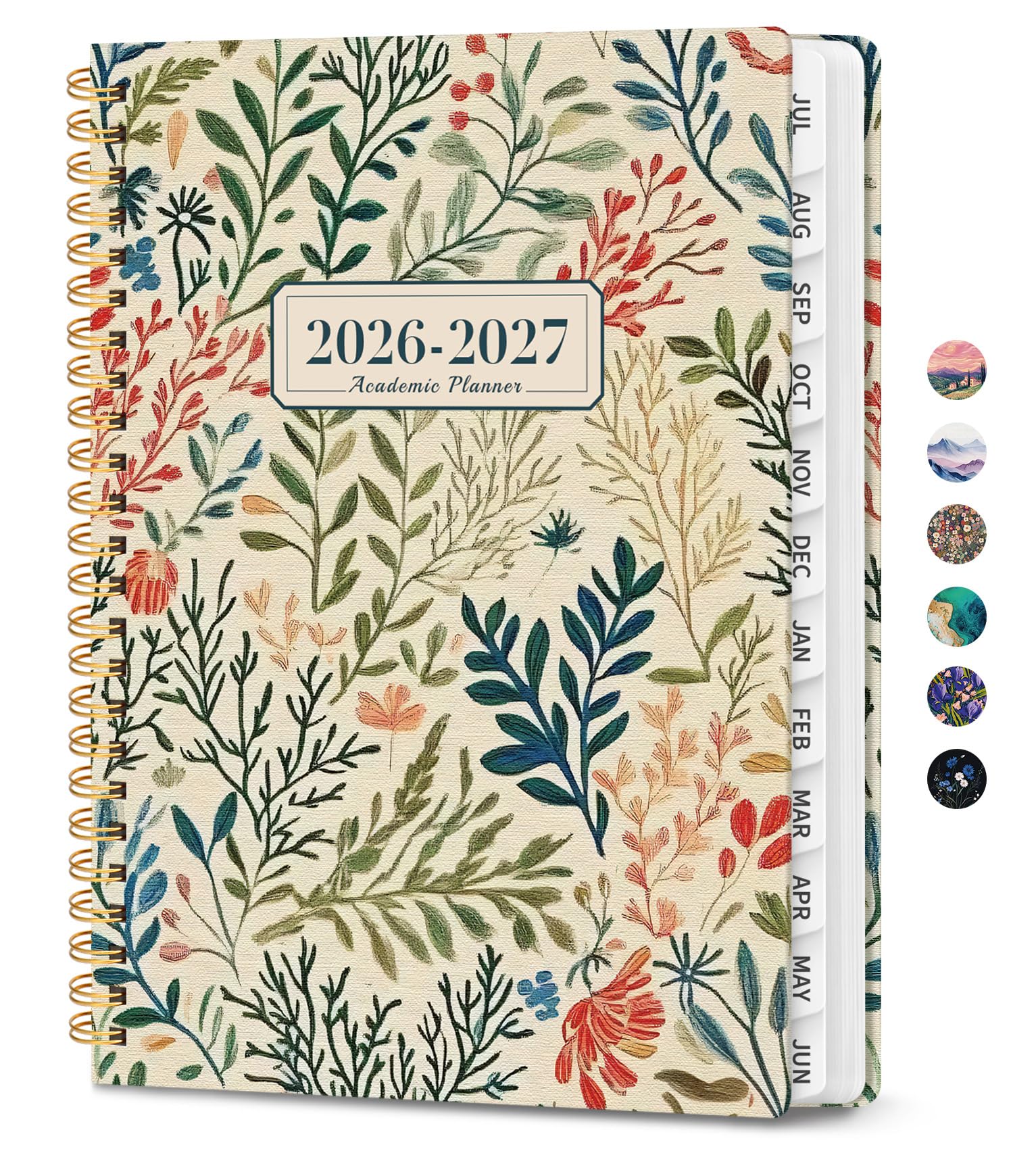 Planner 2026-2027, Monthly and Weekly Academic Planner July 2026 - June 2027, Hardcover Student Teacher Planning Agenda Calendar Book with Tabs, Perfect for Office School Supplies, A5 (6.3" x 8.5