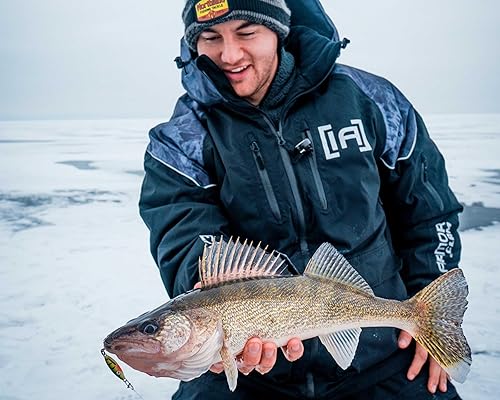 Miniatura 2 de Northland - Cuchara de sonajero de pesca en hielo, varios tamaños y colores para lucioperca, perca, panfish y trucha