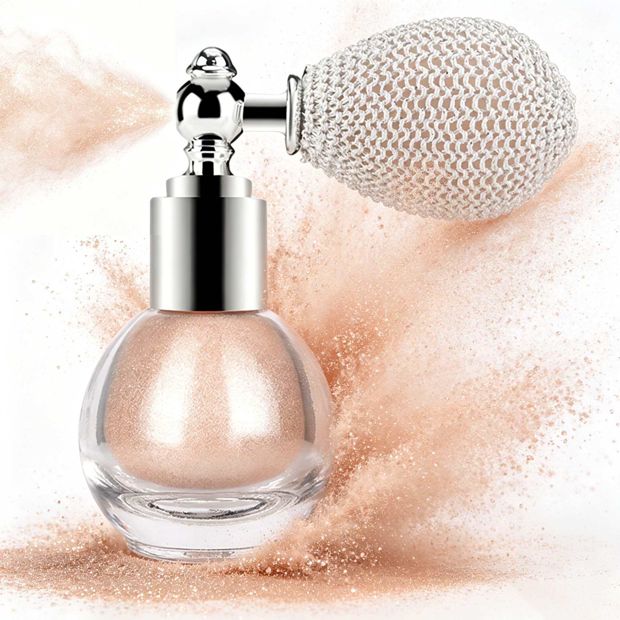 KYDA Champagne Body Glitter Spray, Shimmer Loose Powder Spray #02 Champagne Gold 0.17 Ounce (Pack of 1)