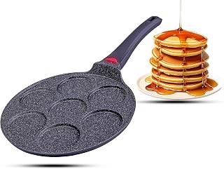INTIGNIS Pancake-Pfanne 7 Mulden, Spiegeleipfanne 27 cm, Induktion