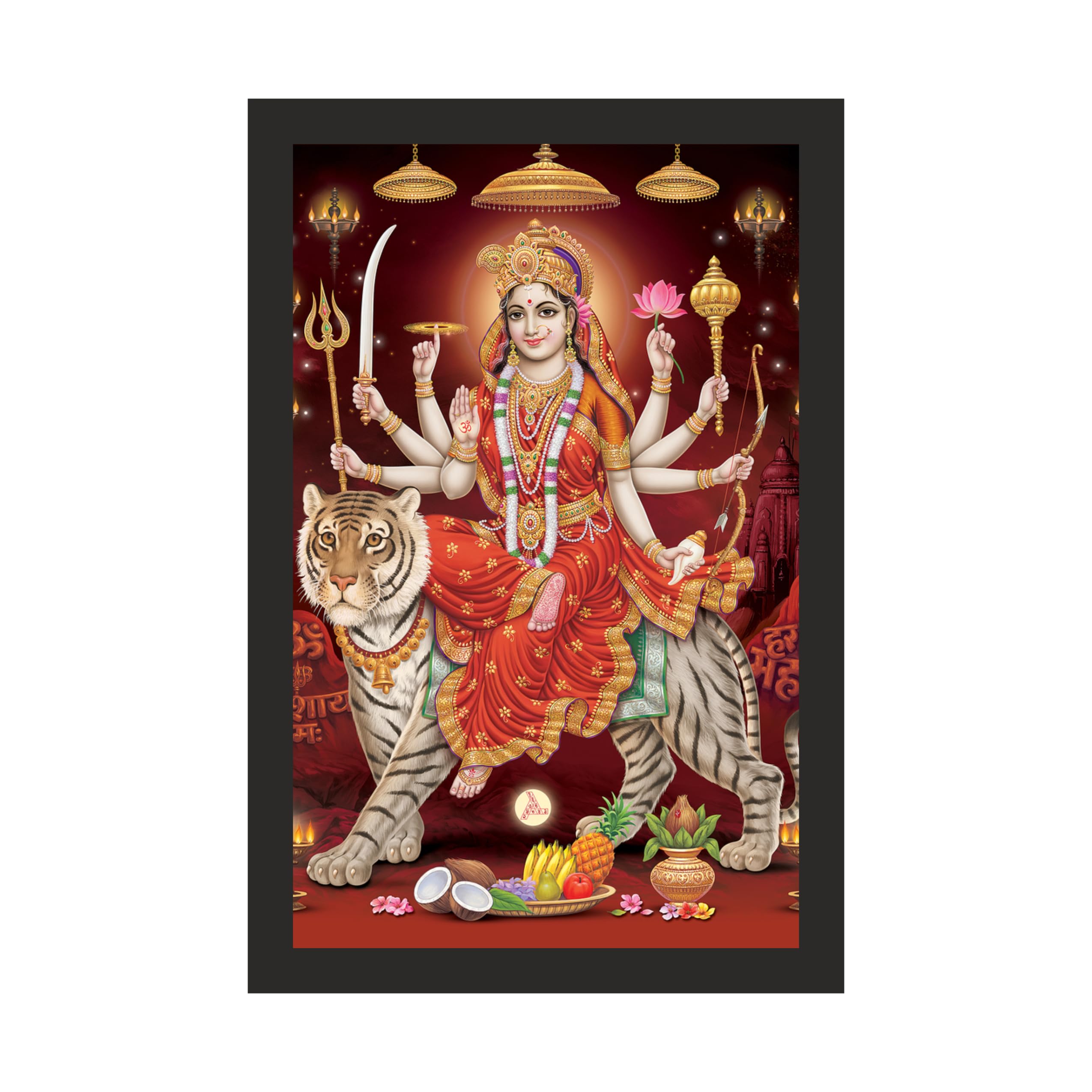 Grand Maa Durga on Tiger: 20x30