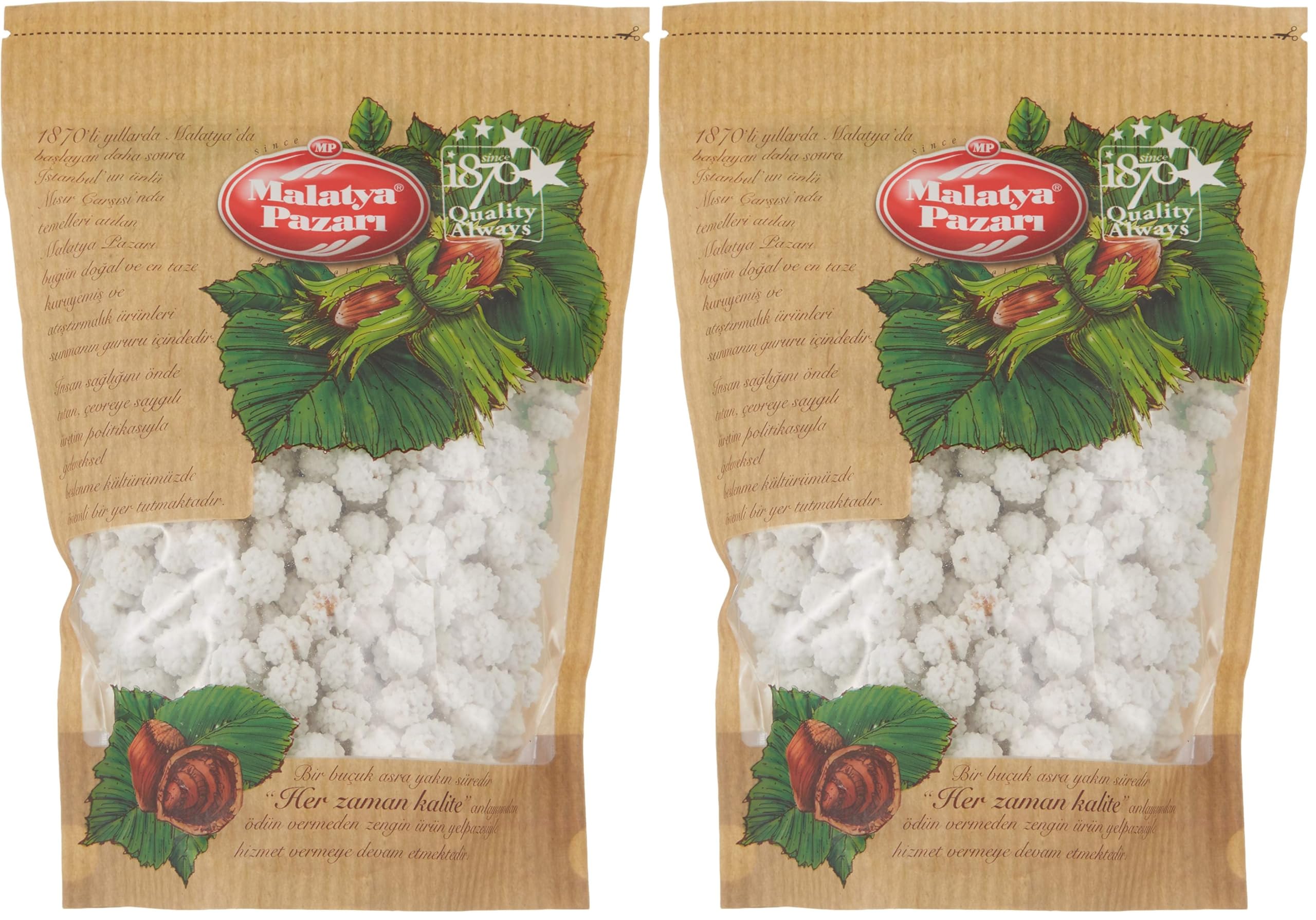 Malatya Pazarı Murat Palancı Leblebi Şekeri Kilitli Paket A Kalite 500 Gr (2 paketi)